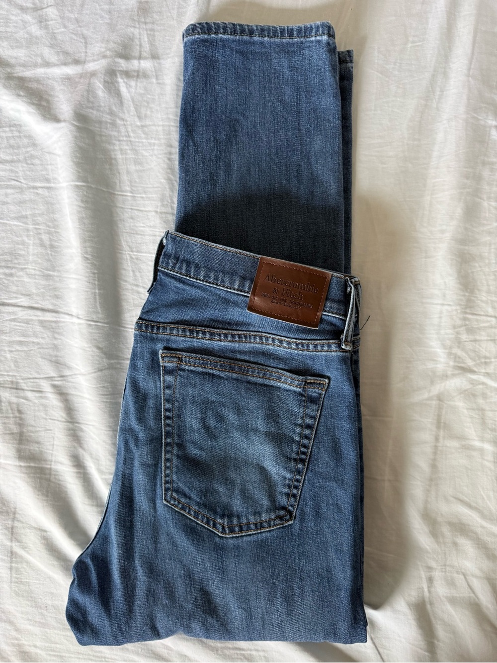 Abercrombie & Fitch Athletic Skinny Stretch Jeans Men’s 31x30 Medium Wash denim